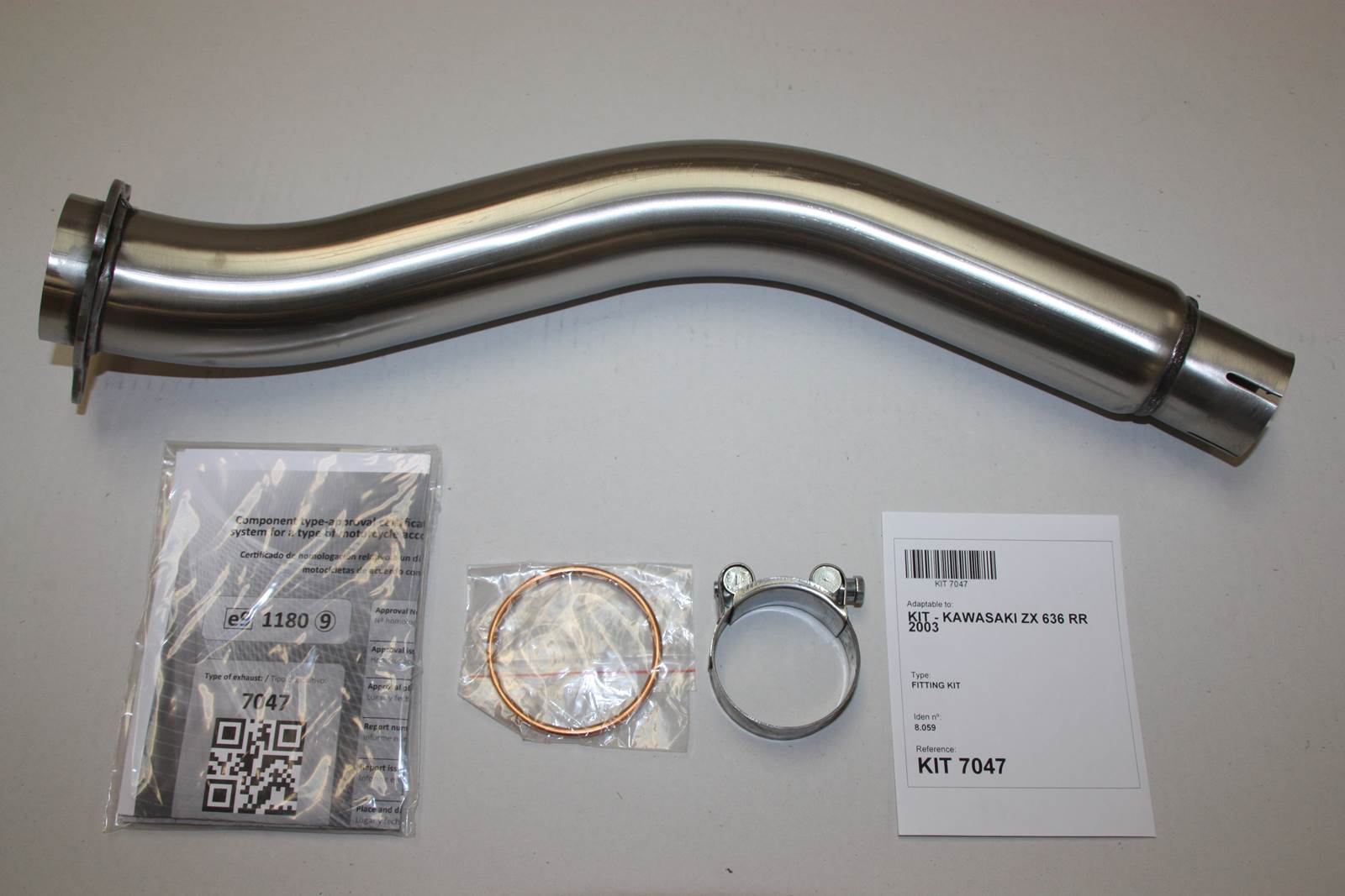 Tłumik IXIL KAWASAKI ZX 636 R - RR 03-04 (ZX636B) typ SOVE (waga: 3000g, długość: 423 mm., materiał: Inox AISI304, kolor: Black