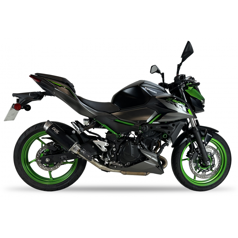 Tłumik IXIL KAWASAKI Z 500 / NINJA 500 2024 (ER500E EX500G) typ RC3B SLIP ON - SPORT XTREM BLACK