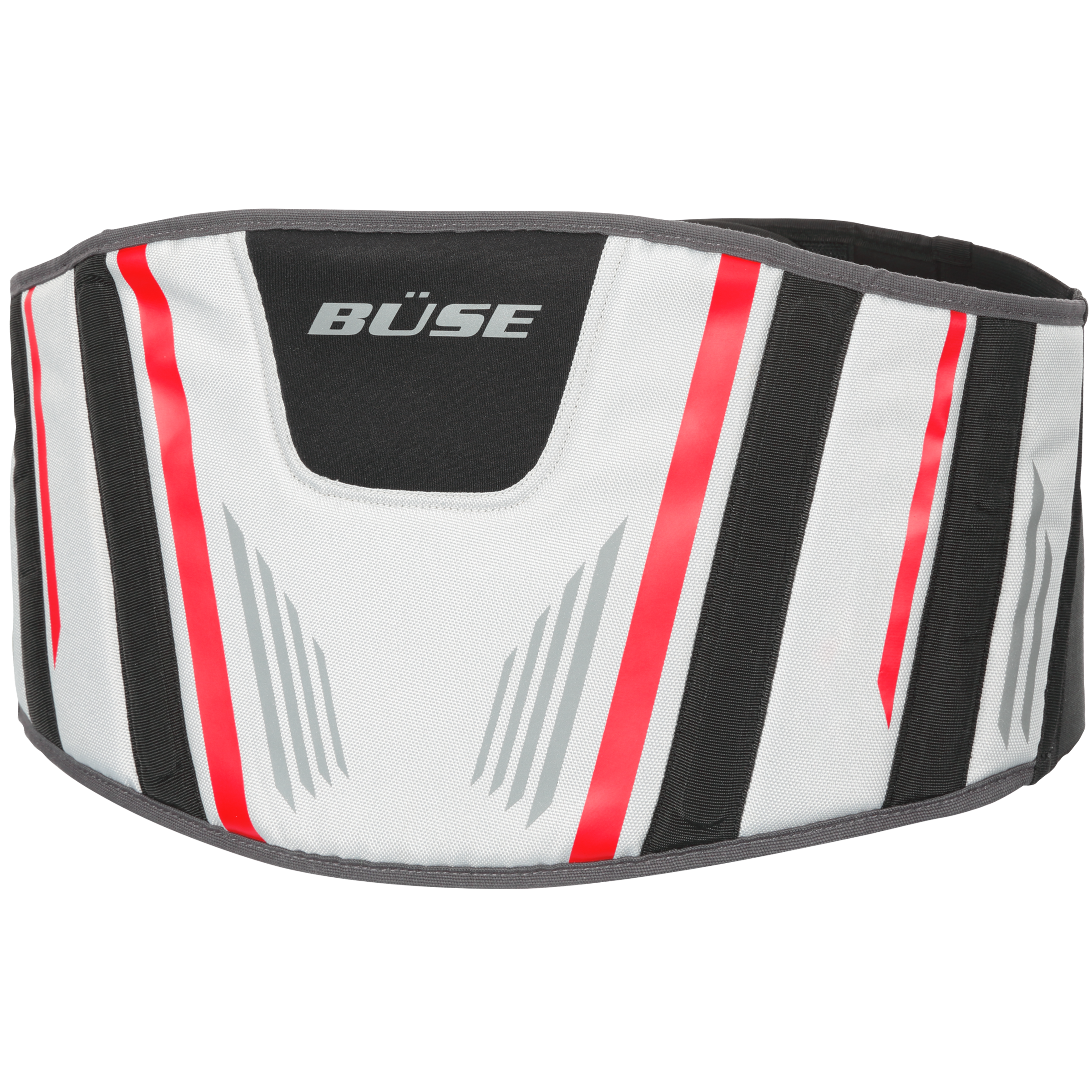 Pas nerkowy BUSE Rider jasnoszary/czerwony