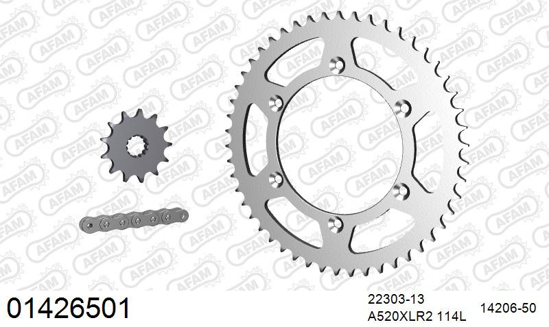 Zestaw napędowy AFAM do SUZUKI DR 250 S L,M,N