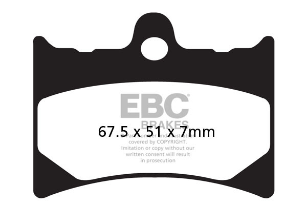 EBC Brakes Klocki hamulcowe EBC FA126HH wzmacniane (kpl. na 1 tarcze)