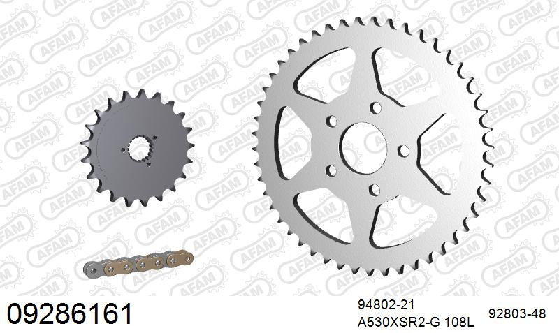 Zestaw napędowy AFAM do HARLEY DAVIDSON XLH 883 4 speed Sportster