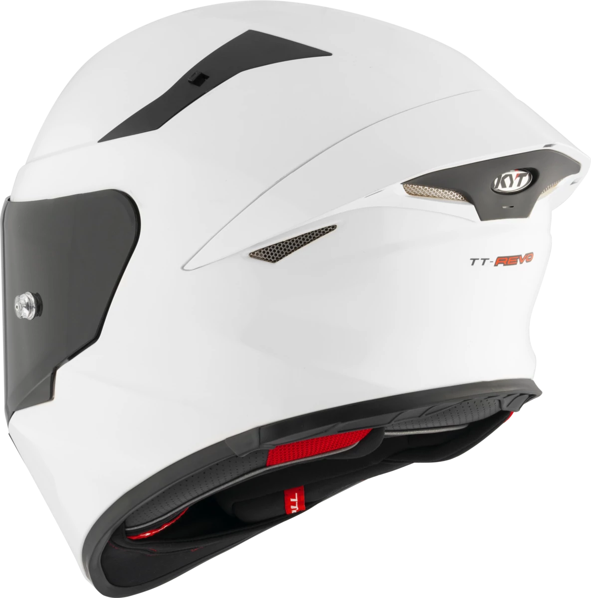 Kask motocyklowy KYT TT-REVO PLAIN Biały