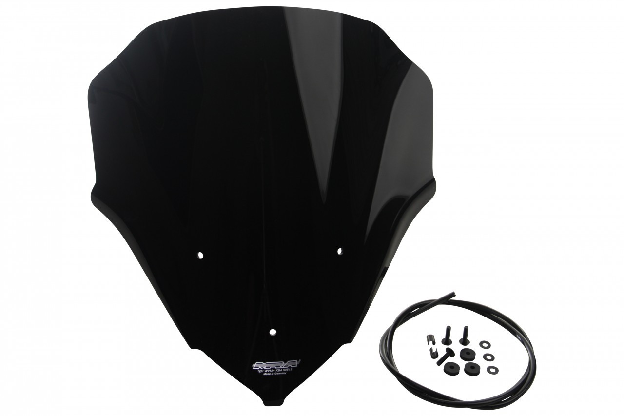 Szyba motocyklowa MRA BMW S1000 R K10 2014-2020, forma T, czarna