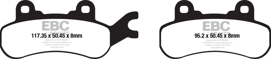 EBC Brakes Klocki hamulcowe EBC SXR682HH Side By Side Race Formula (kpl. na 1 tarcze)