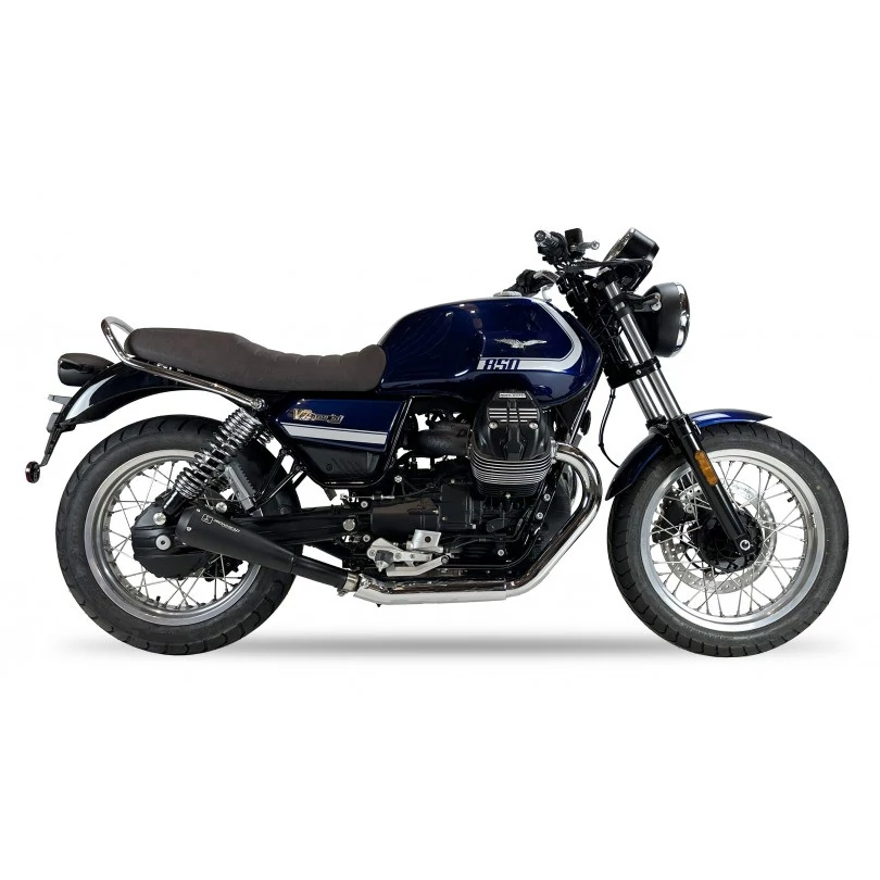 IXIL Tłumik MOTO GUZZI V7 850 SPECIAL / STONE typ OVC11SB SLIP ON (LEFT MUFFLER) - IRONHEAD CONICAL BLACK INOX