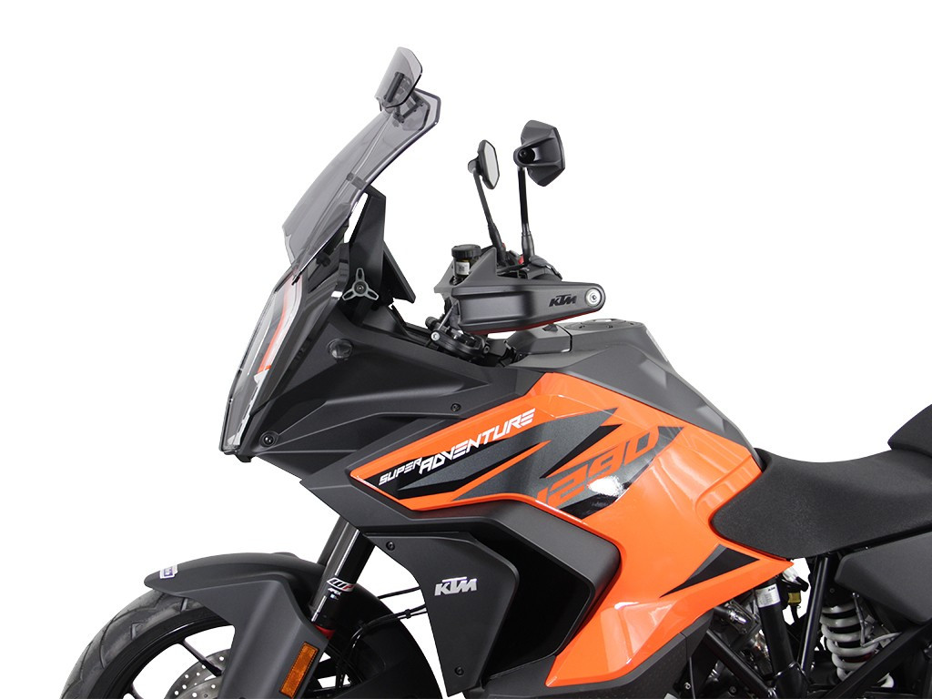 Szyba motocyklowa MRA KTM SUPERADVENTURE 1290 /S /R 2021-, forma VTM, przyciemniana