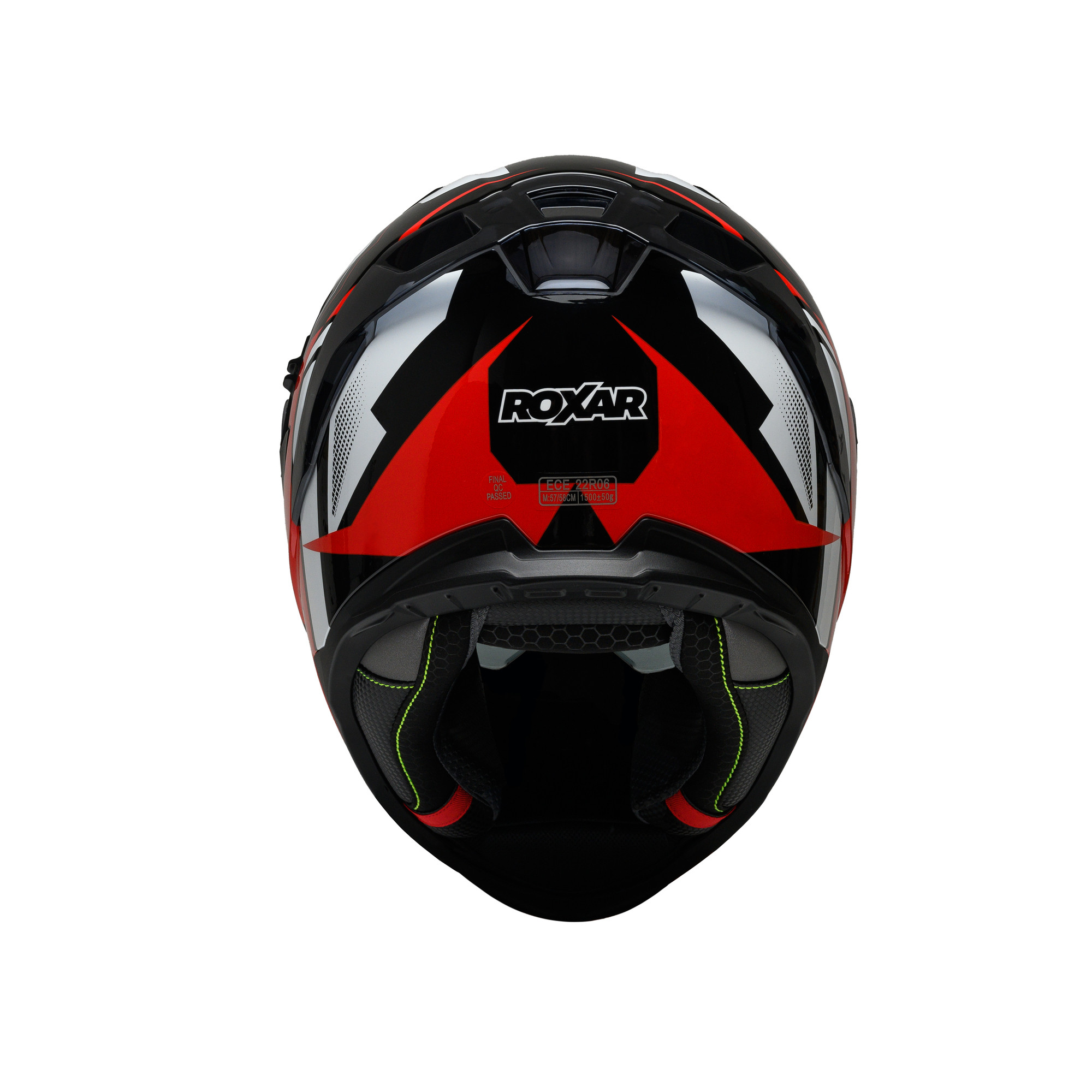 ROXAR HELMETS Kask Motocyklowy ROXAR BAYAMO EVO RACE Czarny/ biały/ czerwony