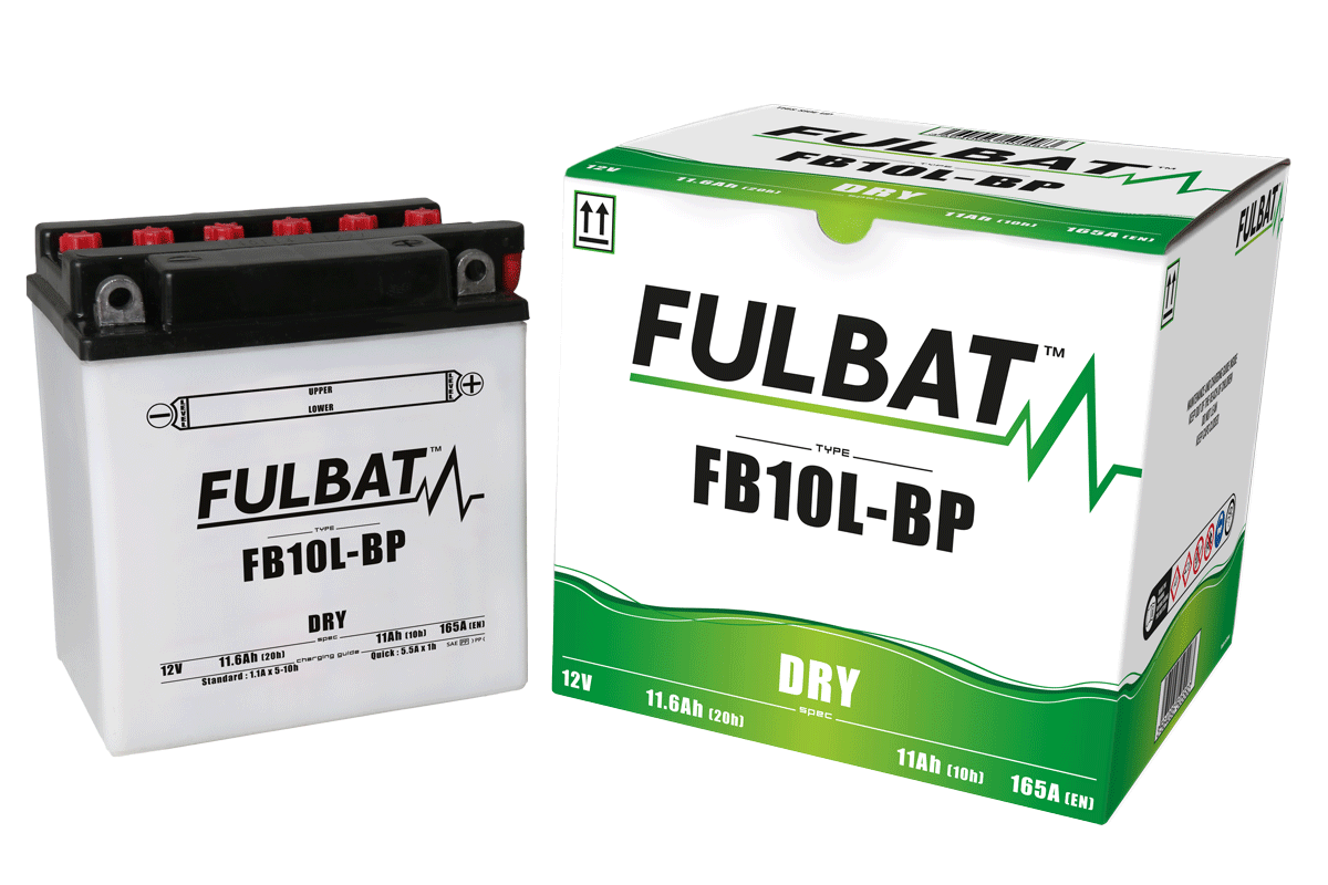 Akumulator FULBAT FUL DRY - FB10L-BP / YB10L-BP (suchy, obsługowy, kwas w zestawie)