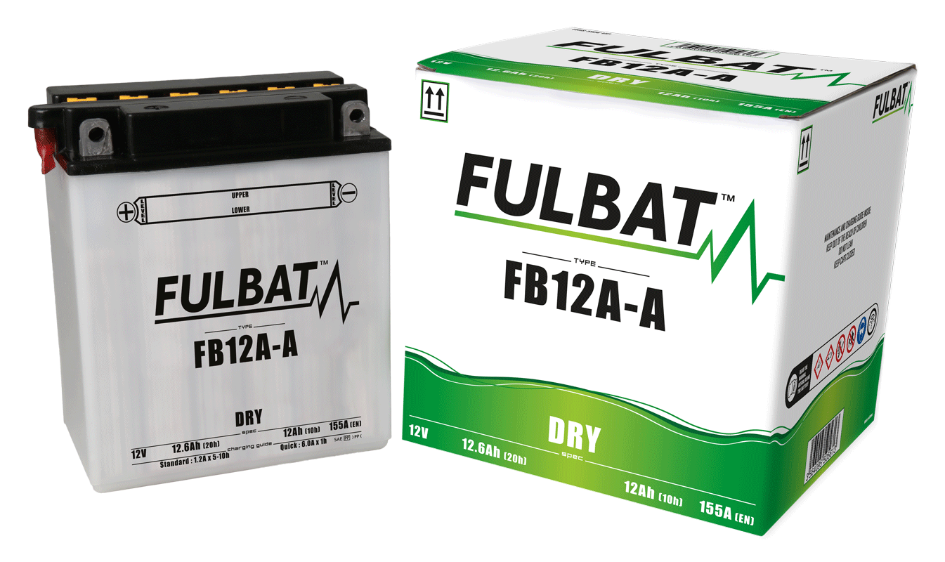Akumulator FULBAT FUL DRY - FB12A-A / YB12A-A (suchy, obsługowy, kwas w zestawie)