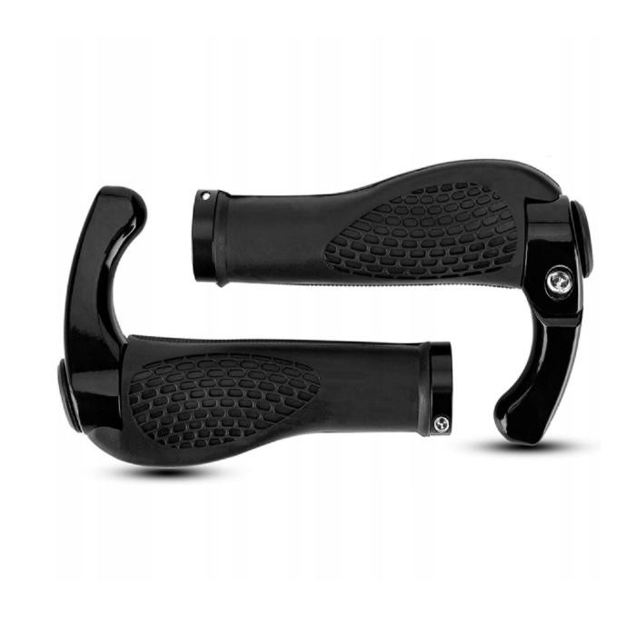 Gripy rowerowe MTB rogi ROXAR ergonomiczne czarny