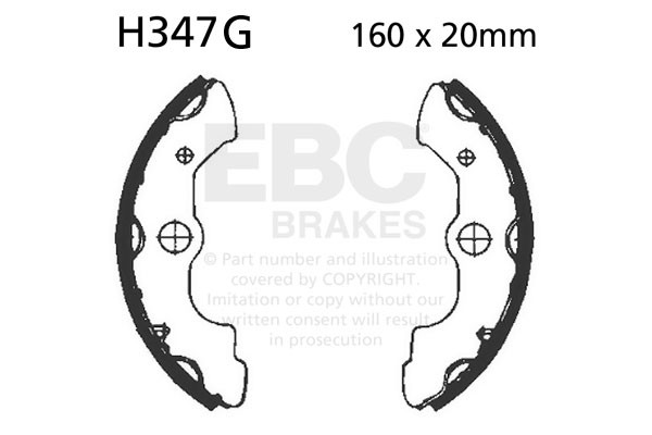 Szczęki hamulcowe nacinane EBC H347G (1 kpl.)