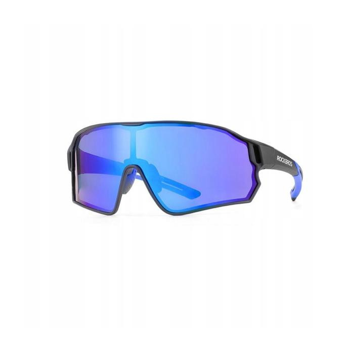 Okulary rowerowe / sportowe z polaryzacją ROCKBROS UV400 (10138) czarno-nebieskie