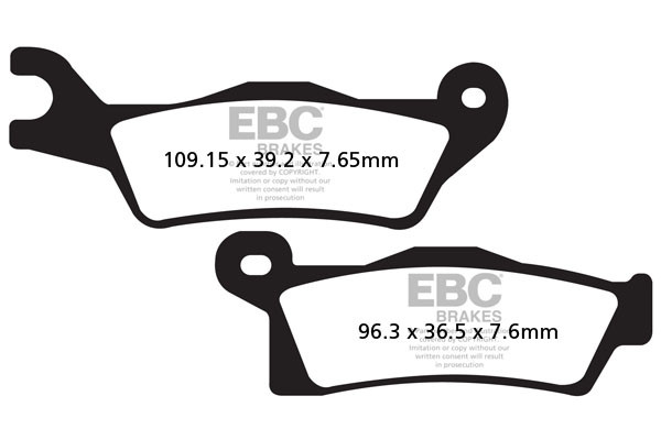 EBC Brakes Klocki hamulcowe EBC FA617R (kpl. na 1 tarcze)