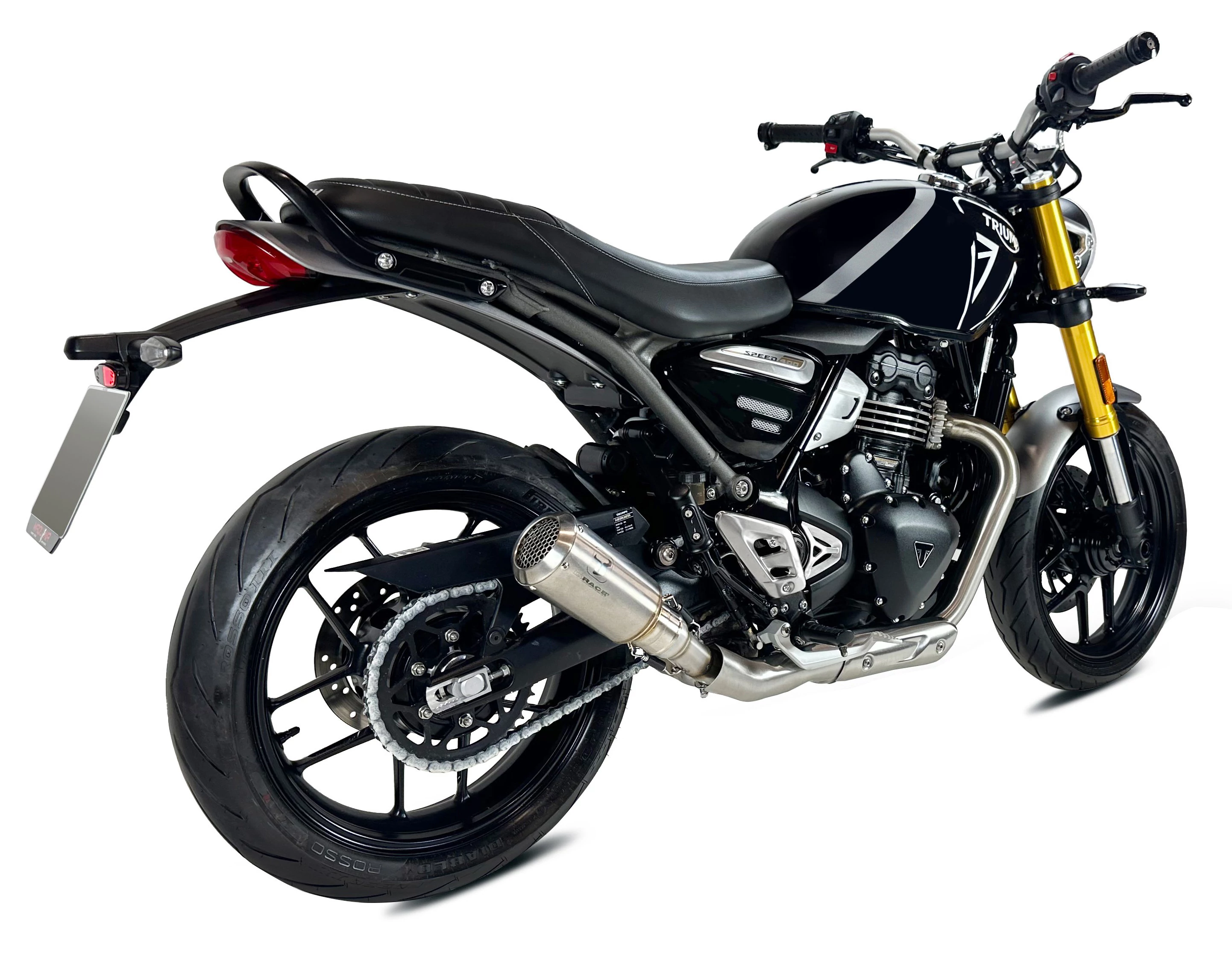 IXRACE Tłumik TRIUMPH SPEED 400 / SCR 400 X / SCR 400 XC (T010 / T0B0) typ MK2 MK2 SERIES INOX (Homologacja)