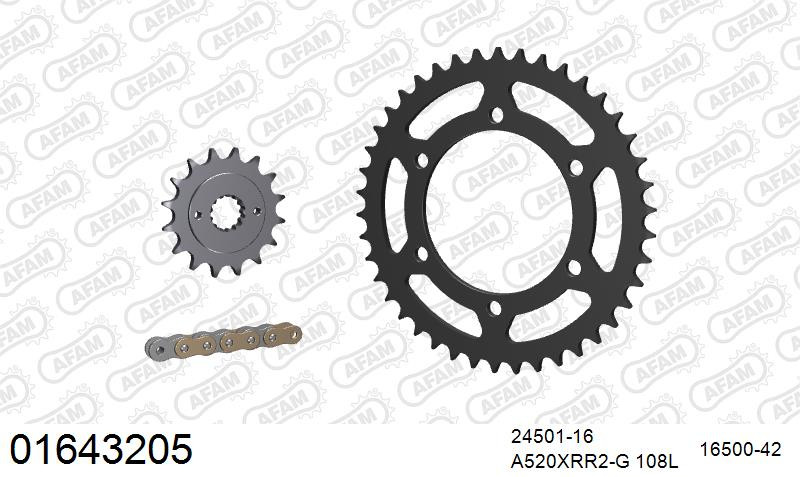 Zestaw napędowy AFAM do KAWASAKI ZR 400 Zephyr G2,G3,G3A,G4,G5