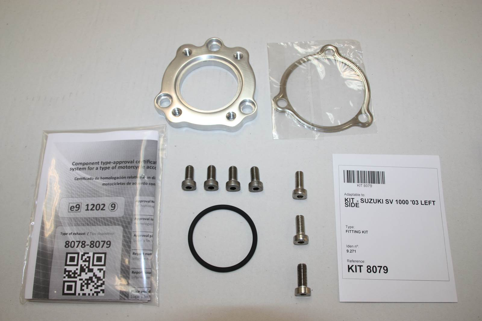 Tłumik lewy IXIL SUZUKI SV1000S - SV1000N 03-05 (BX) typ SOVE (waga: 3000g, długość: 423 mm.)