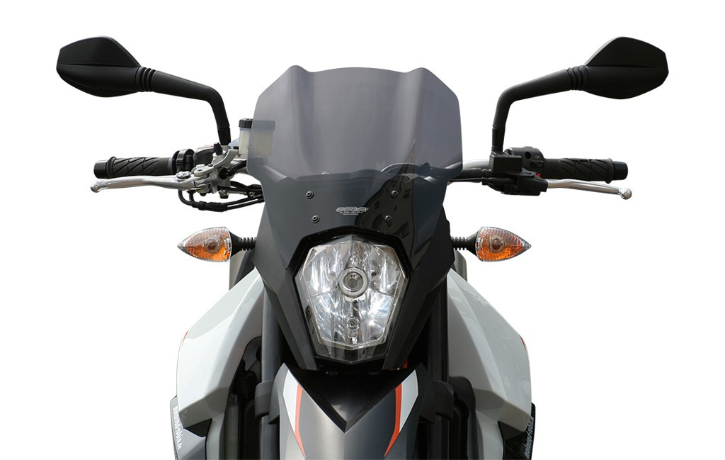 Szyba motocyklowa MRA KTM 990 SUPERMOTO SM / SMR KTM LC8 SM 2008-, forma T, czarna