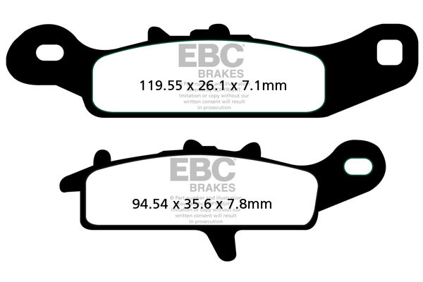 EBC Brakes Klocki hamulcowe EBC FA342R (kpl. na 1 tarcze) (odpowiednik PROX 37.209402)