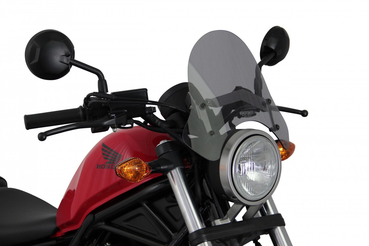 Szyba motocyklowa MRA HONDA CMX 500 REBEL 2017-2019, forma NSP, przyciemniana
