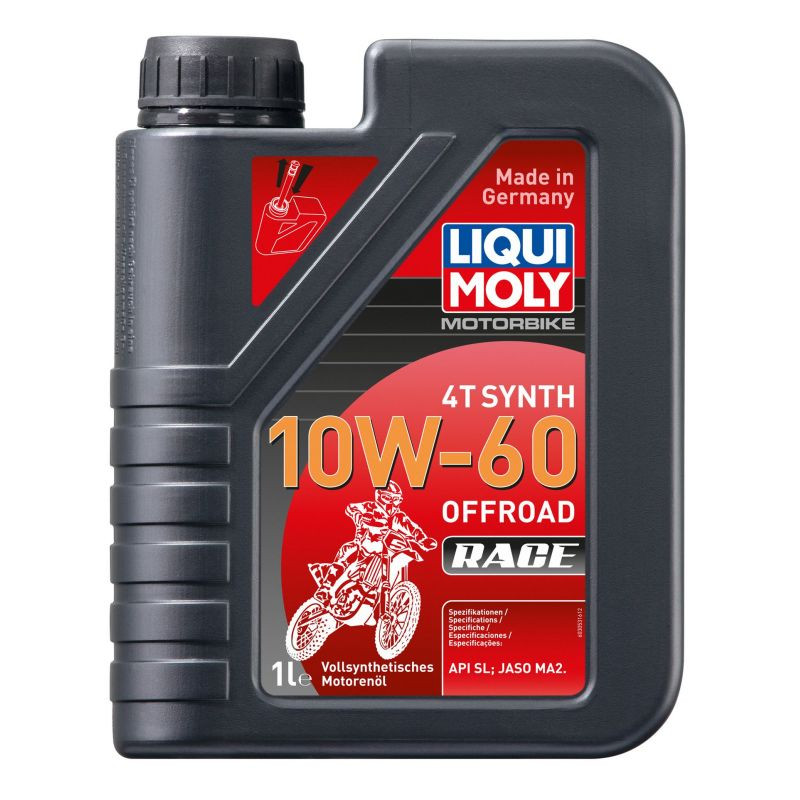 LIQUI MOLY Olej silnikowy syntetyczny do motocykli 10W60 Offroad Race 4T 4 litry