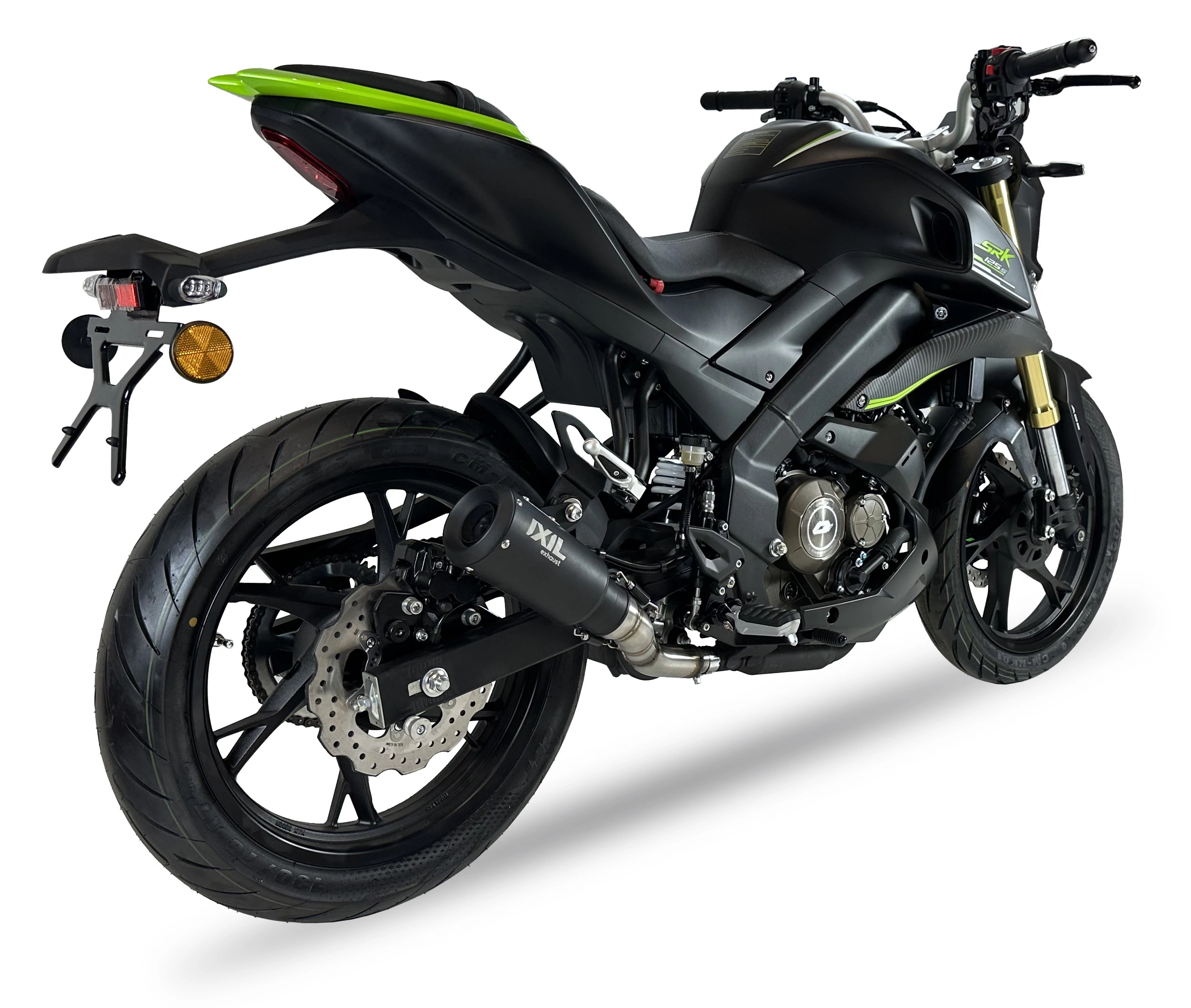 IXIL Tłumik QJ MOTOR SRK 125 S / R typ RB SLIP ON - RACE XTREM BLACK