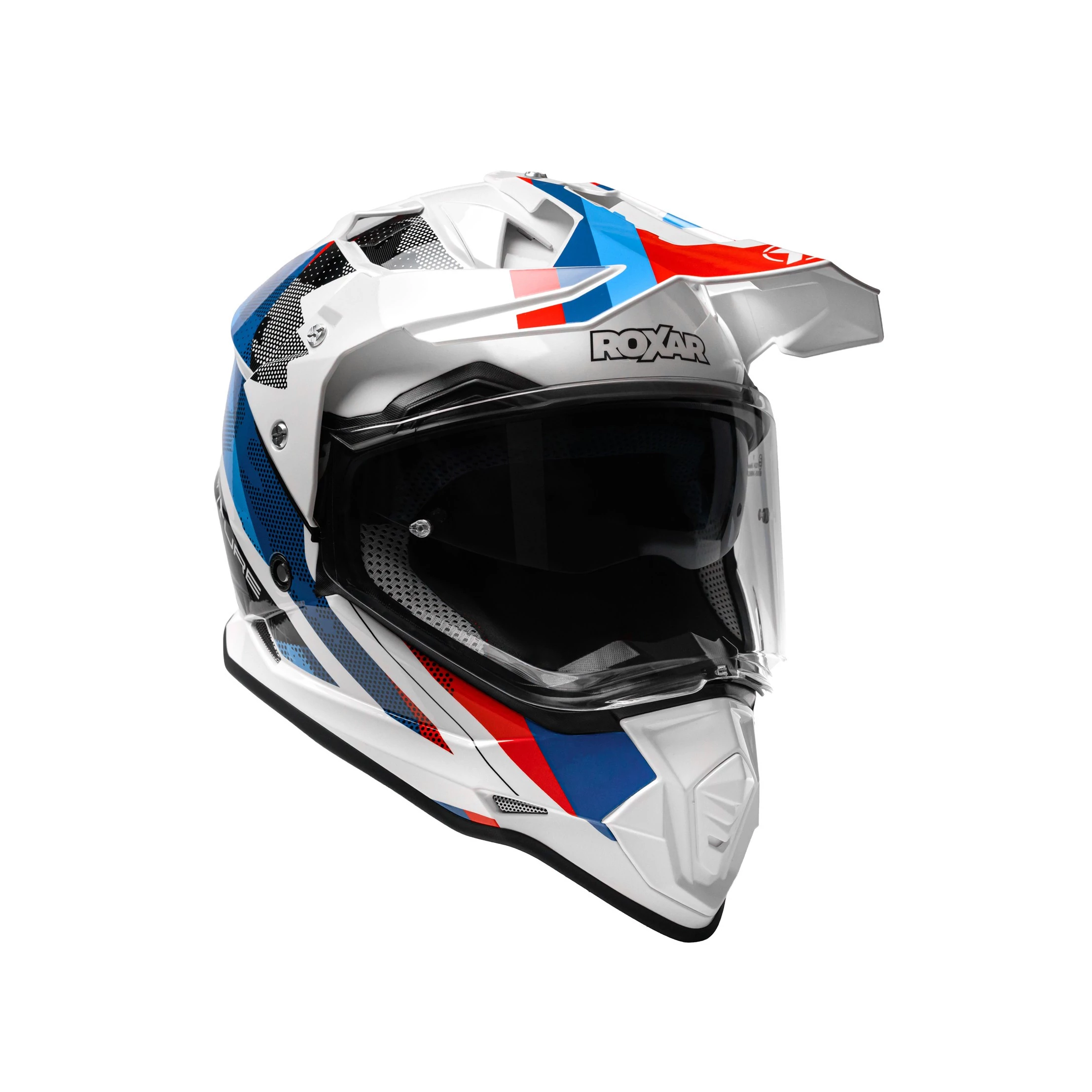 ROXAR HELMETS Kask motocyklowy turystyczny ROXAR ADV Wind Rose White