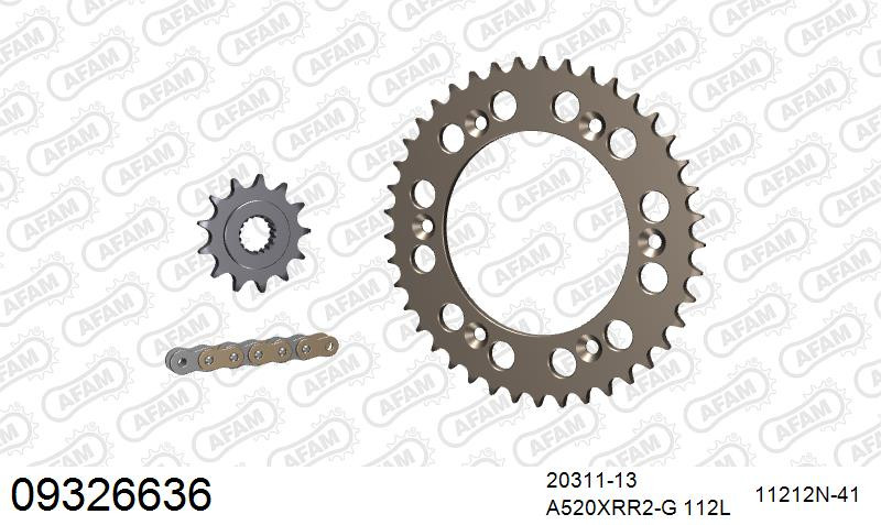 Zestaw napędowy AFAM do HM-HONDA CR 250 R Moto, CRE 250 R Supermotard, CRF 250 Motard