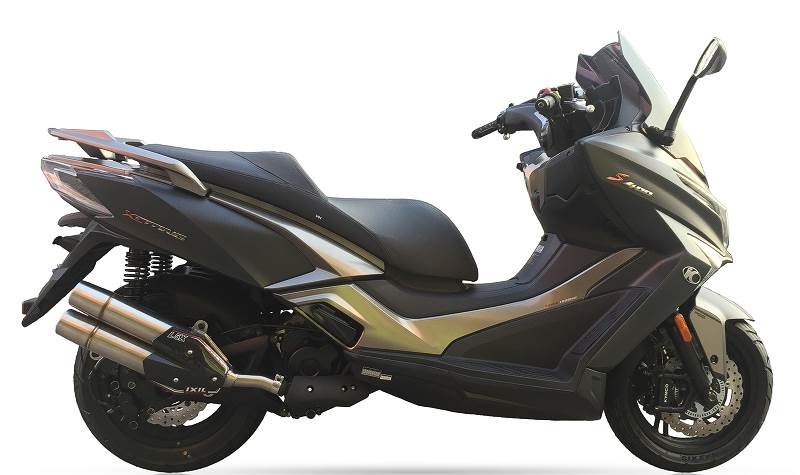 Tłumik IXIL KYMCO XCITING 400 (D6) typ L5X (waga: 3000g, długość: 430 mm., materiał: Inox AISI304, kolor: Matt polished) SLIP ON