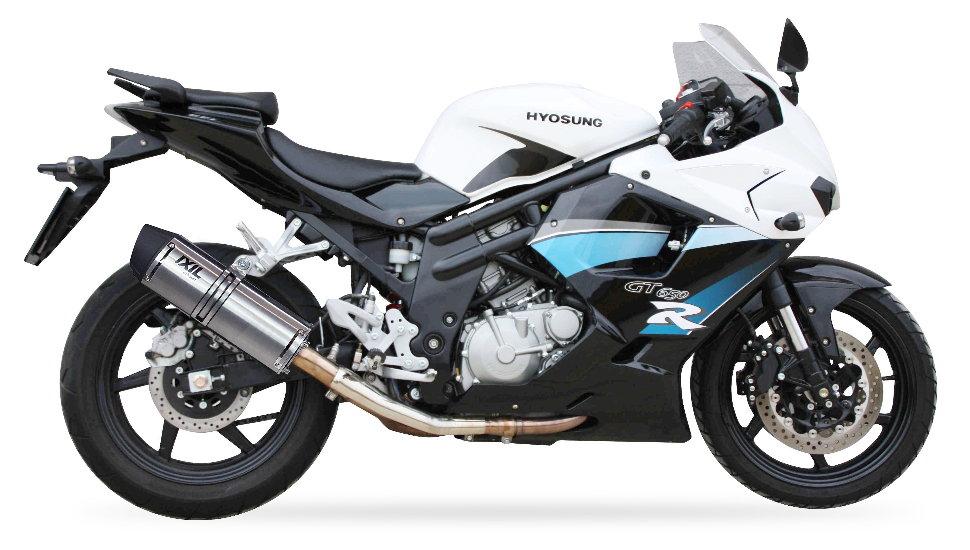 Tłumik IXIL HYOSUNG GT 650 S - R - Ri (GT650) typ SOVE (waga: 3000g, długość: 423 mm., materiał: Inox AISI304, kolor: Black pain