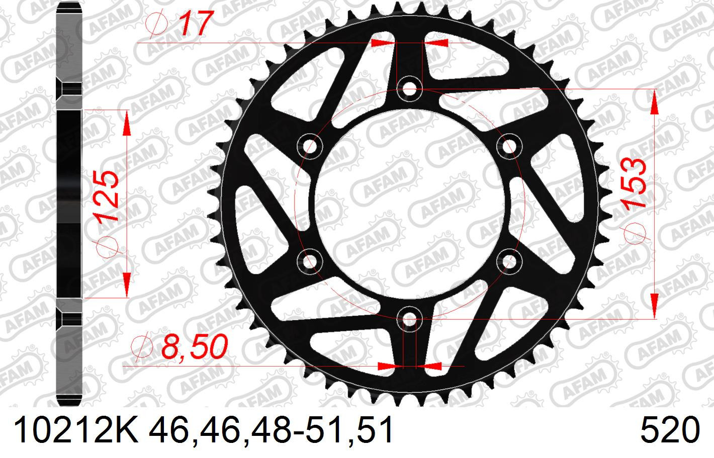 Zestaw napędowy UNIBEAR + AFAM do HONDA CRF 250 R J,K,L,M, CRF 250 RX M 2018 - 2021