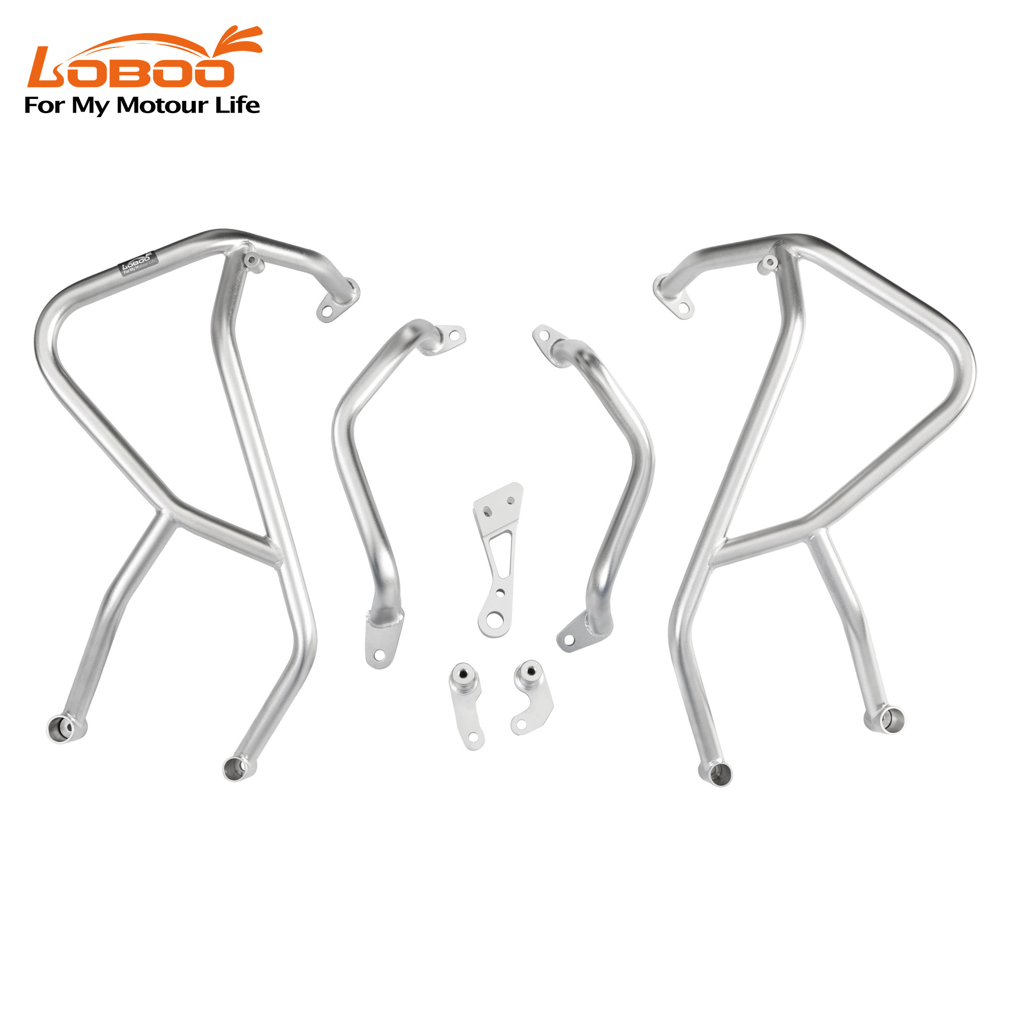 LOBOO Gmole do HONDA NX400 (2024-) HONDA NX500 (2024-) srebrne
