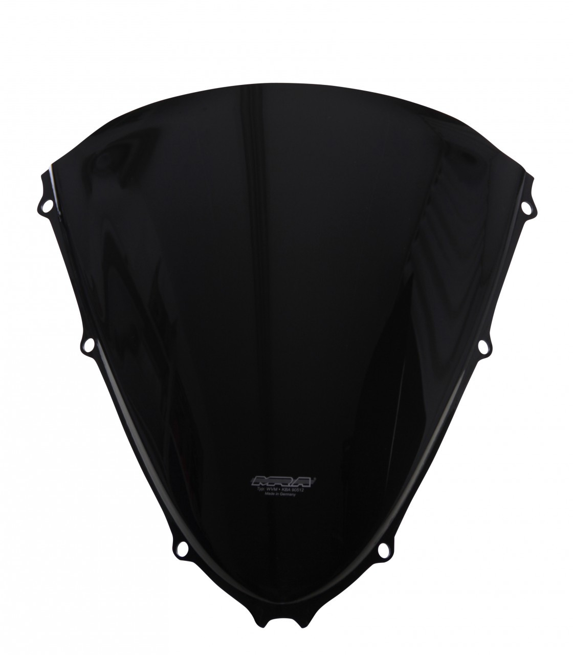 Szyba motocyklowa MRA KAWASAKI ZZR 1400 ZXT40A/ZXT40C/ZXT40E/ZX14 2006-, forma O, czarna