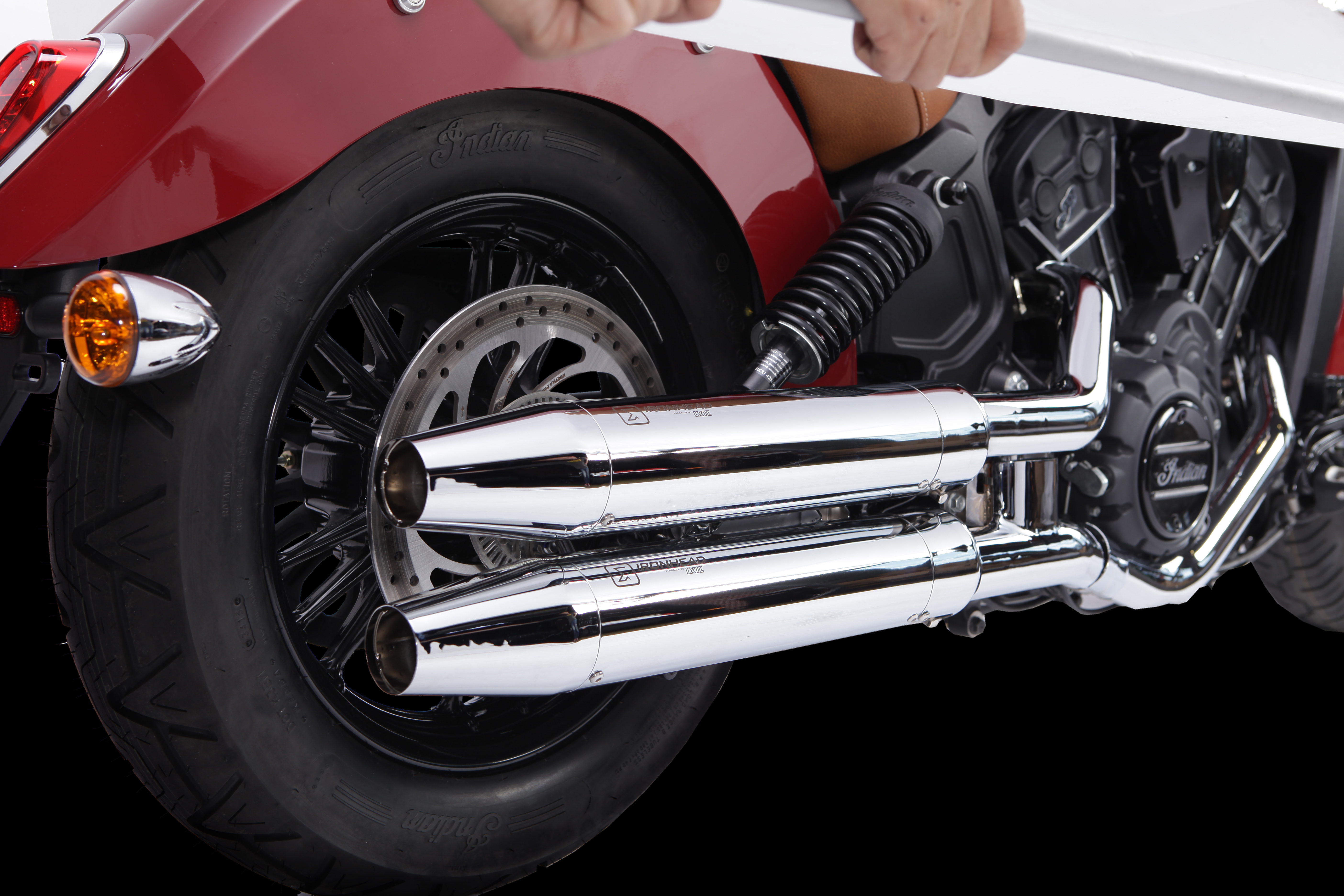 IRONHEAD END CAPS typ CAP (długość: Ø 88 mm., materiał: Inox AISI304, kolor: Bright chrome) CONICAL END CAP (CHROME)