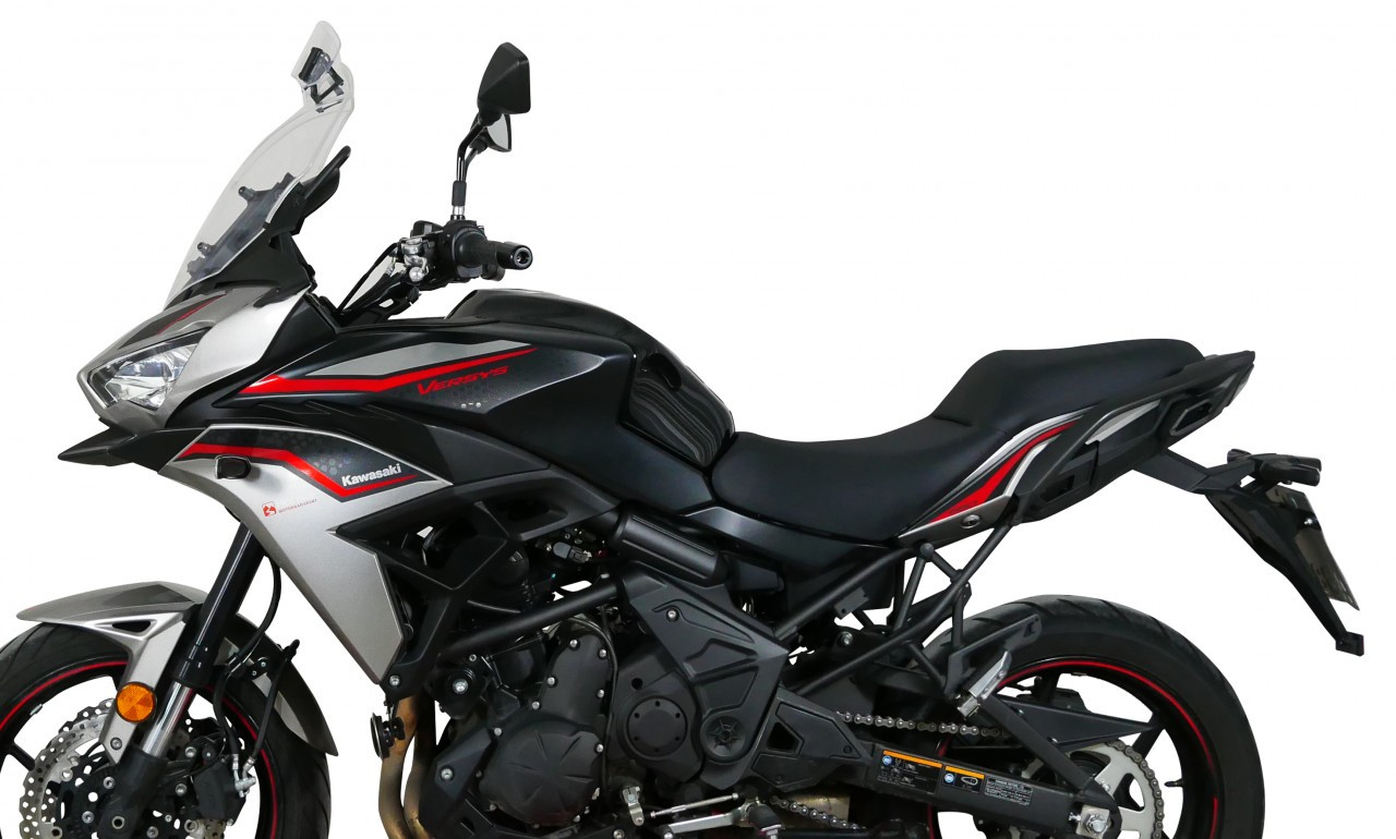 Szyba motocyklowa MRA KAWASAKI VERSYS 650 2022-, forma VTM, bezbarwna