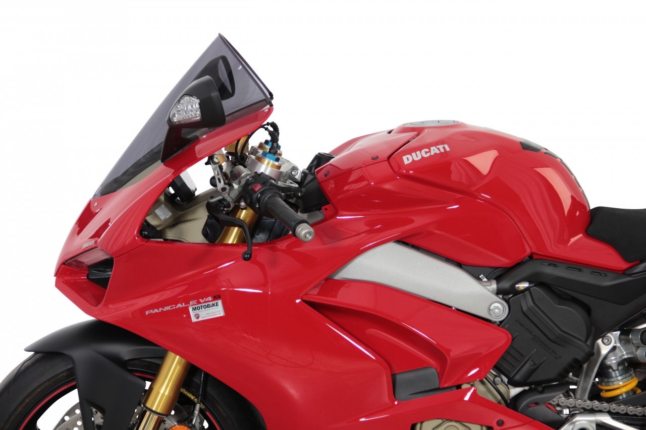 Szyba motocyklowa MRA DUCATI PANIGALE V2 2020-2024, forma R, przyciemniana