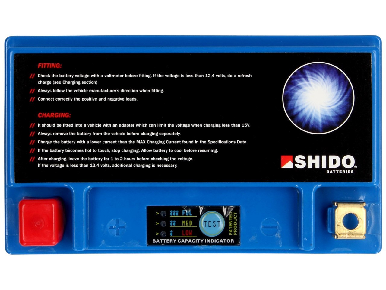 SHIDO Akumulator Litowo Jonowy LTX12-BS 12V 4Ah 240A