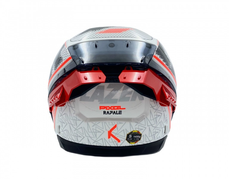 Kask Motocyklowy LAZER RAFALE SR EVO Pixel (kol. Biały - Czarny - Czerwony)