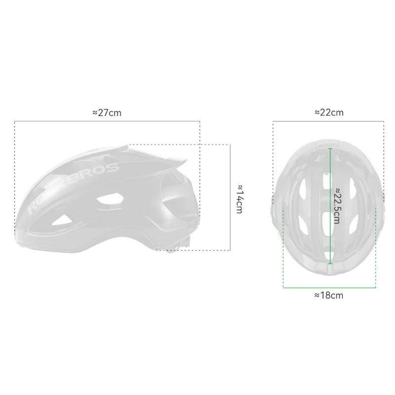 Kask rowerowy dla dorosłych (58-62 cm) biały mat ionic+ ROCKBROS 100049002