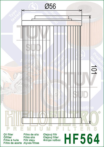 FILTR OLEJU HIFLO HF564 CAN-AM 990 SPYDER`08-12