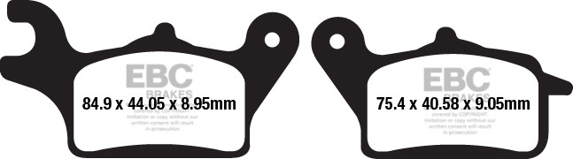 EBC Brakes Klocki hamulcowe EBC SFA652 skuterowe (kpl. na 1 tarcze)