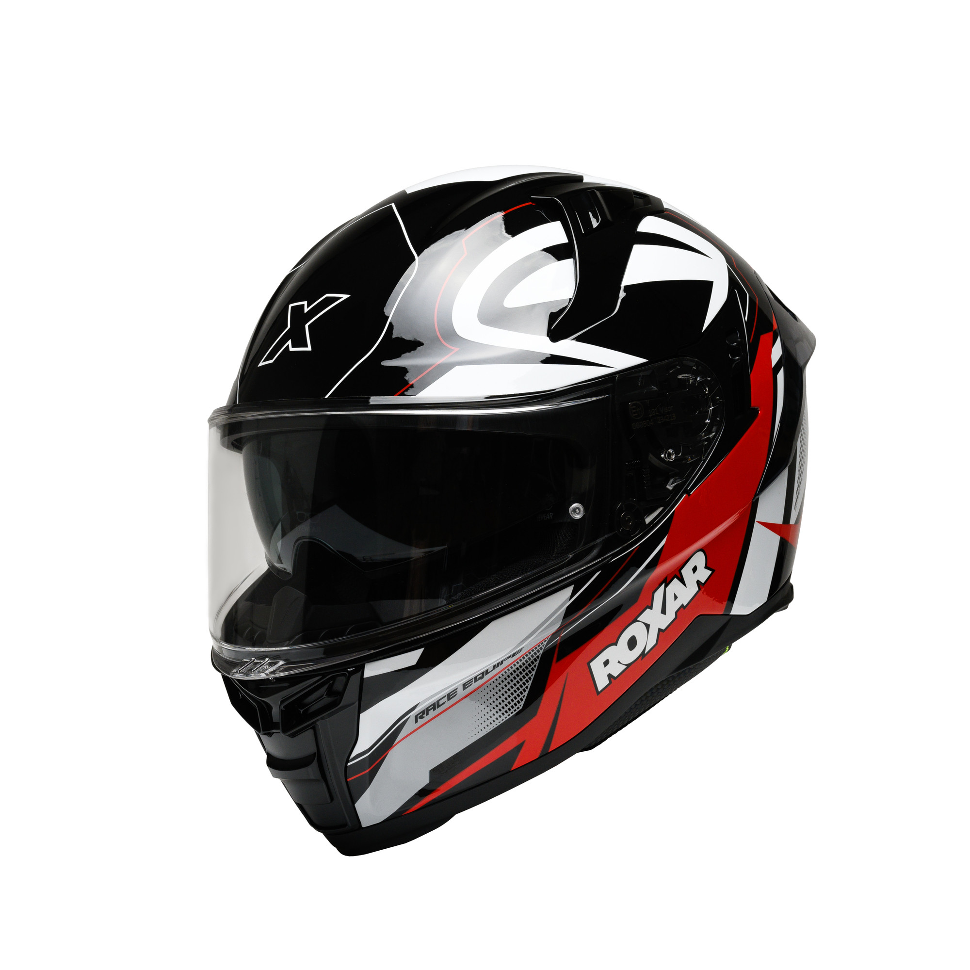 ROXAR HELMETS Kask Motocyklowy ROXAR BAYAMO EVO RACE Czarny/ biały/ czerwony