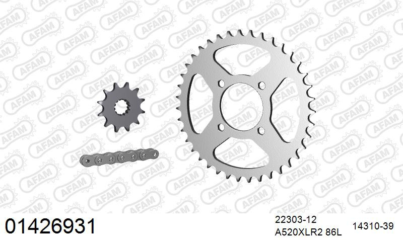 Zestaw napędowy AFAM do SUZUKI LT 250 S K,L