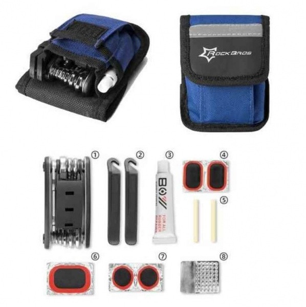 Zestaw narzędzi rowerowych multitool, klucz wielofunkcyjny ROCKBROS (GJ9809)