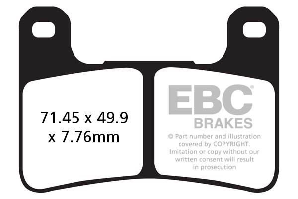 EBC Brakes Klocki hamulcowe EBC GPFAX379HH torowe/profesjonalne (kpl. na 1 tarcze)