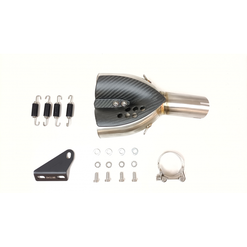 Tłumik IXIL HONDA CB 750 HORNET 2023 (RH12) typ 2RC (waga: 800 x2g, długość: 230 mm., materiał: Inox AISI304, kolor: Bright resi