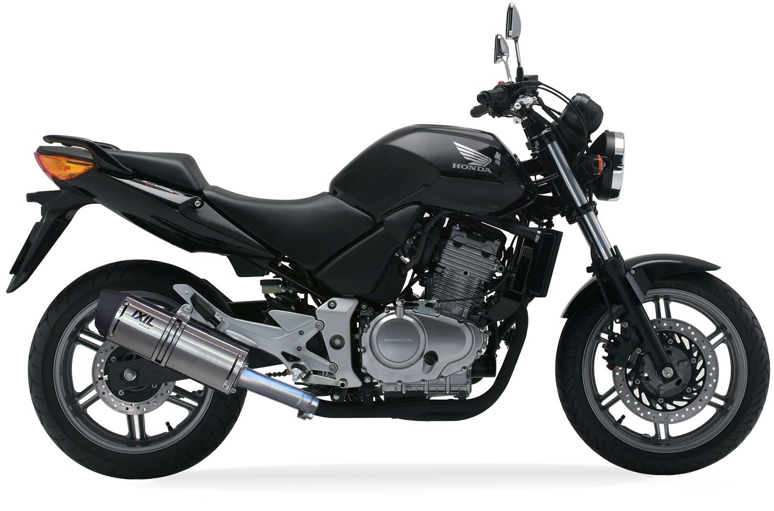 Tłumik IXIL HONDA CBF 500 04-11 (PC39) typ SOVE (waga: 3000g, długość: 423 mm., materiał: Inox AISI304, kolor: Black painted) SL