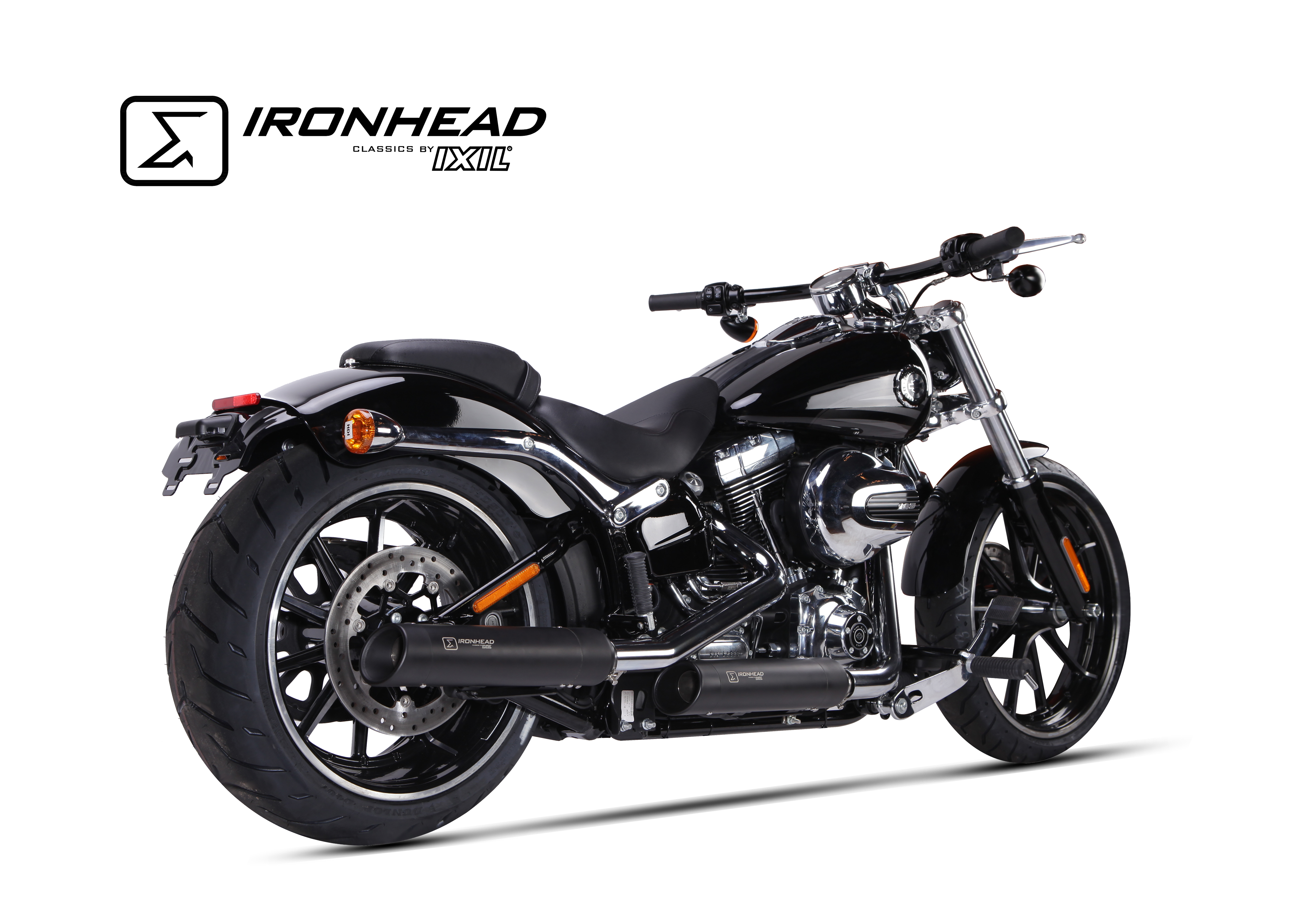 Tłumik IXIL H-D SOFTAIL BREAKOUT 2013-2016 typ HC1-3B (waga: 2500g, długość: 400 mm., materiał: Inox AISI304, kolor: Black paint