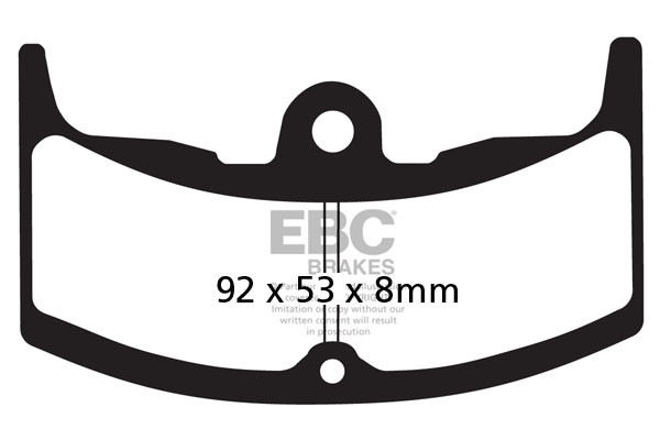 Klocki hamulcowe EBC FA080 (kpl. na 1 tarcze)