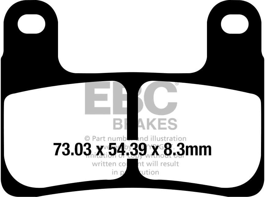 Klocki hamulcowe EBC EPFA724HH Extreme Pro (kpl. na 1 tarcze)